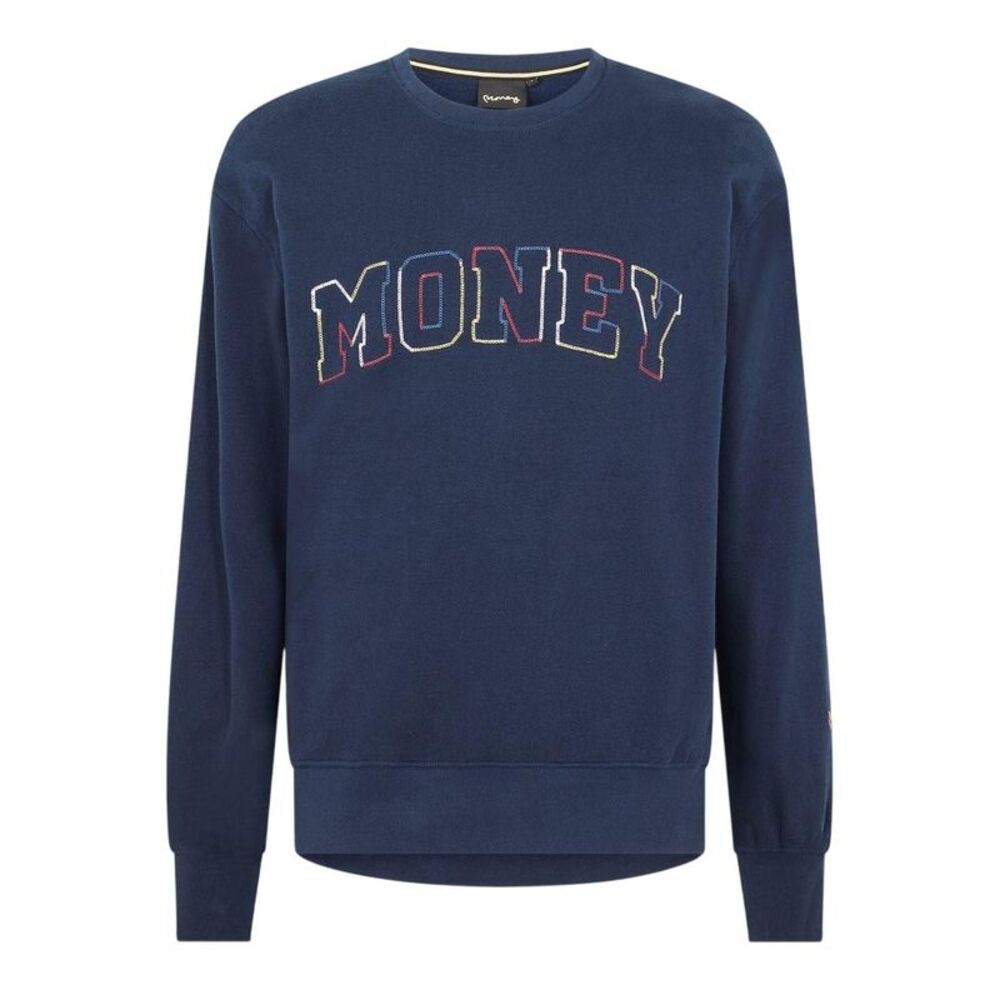 Money Mens Embroidered Logo Sweatshirt / Navy